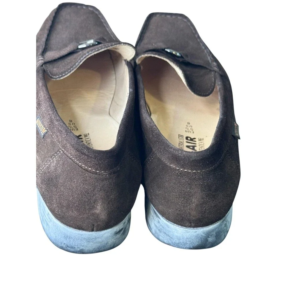 Mephisto Cool-Air Loafer Shoes Womens Size 8 Brown Suede Slip On Comfort Walking